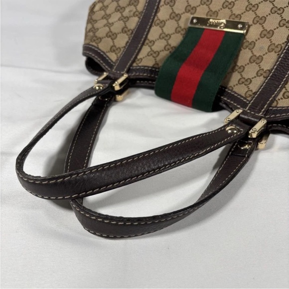 Gucci Brown Monogram Tote Bag - Picture 5 of 16